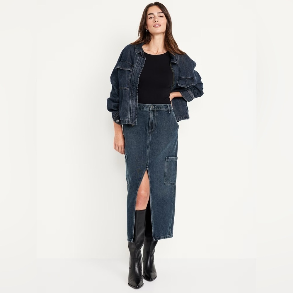 NWT! Old Navy Anika Mid-Rise Cargo Maxi Skirt  ⚓️